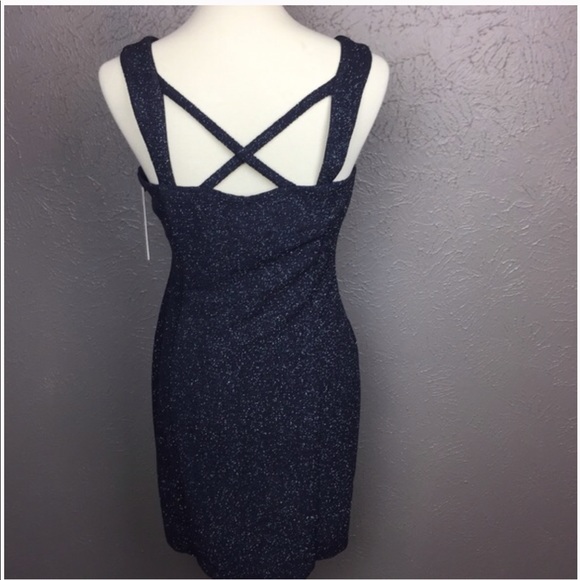 New Eliza J Dress Cocktail Shimmery Charcoal - Picture 5 of 8